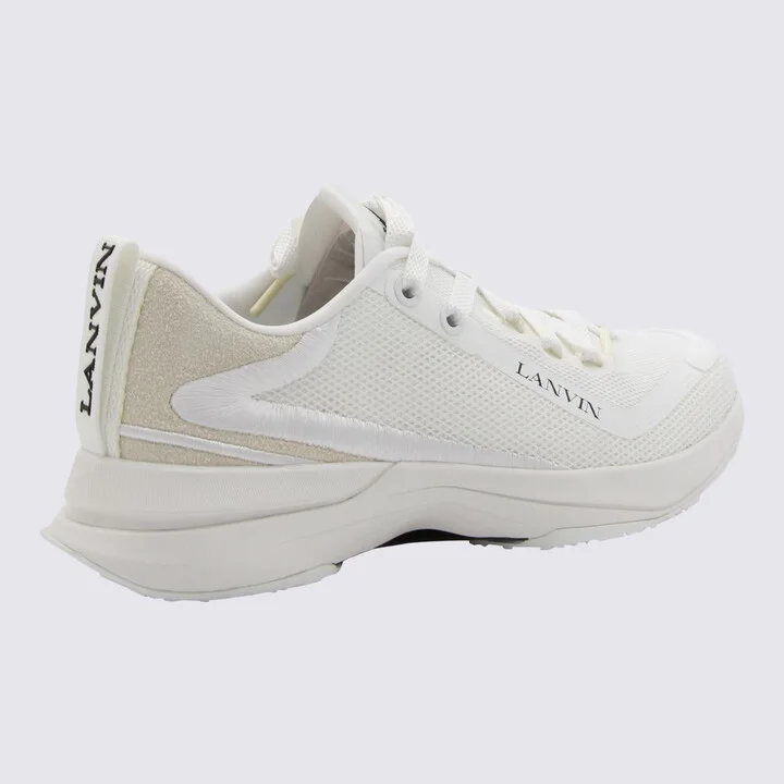 Lanvin White Leather Sneakers - Image 2