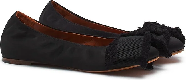 Lanvin Women's Ballerina Flat with A Satin Bow