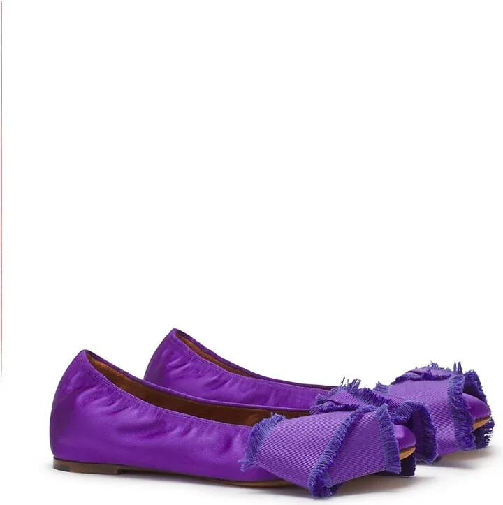 Lanvin Women's Ballerina with a Satin Bow Flats