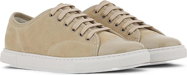 Lanvin Women's Dbb1 Sneakers In Suede And Patent Leather