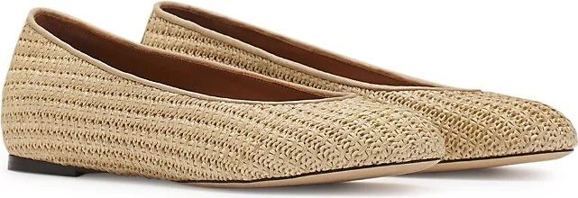 Lanvin Women's Raffia Ballerina Flats