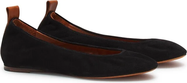 Lanvin Women's The Suede Ballerina Flat