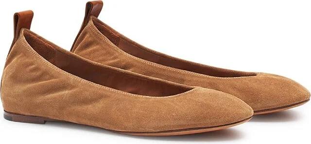 Lanvin Women's The Suede Ballerina Flat