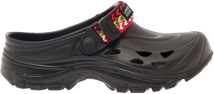 Lanvin X Suikoke Slippers In Black Rubber Woman