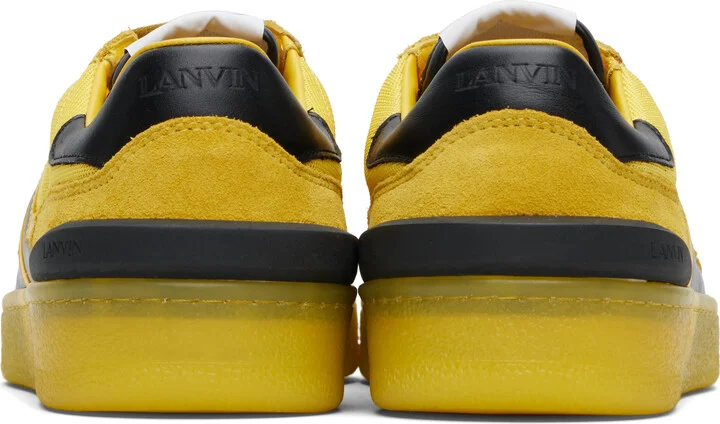 Lanvin Yellow Clay Mesh Sneakers - Image 2