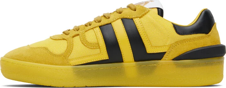 Lanvin Yellow Clay Mesh Sneakers - Image 3