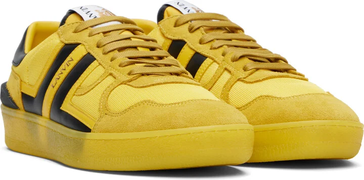 Lanvin Yellow Clay Mesh Sneakers - Image 4
