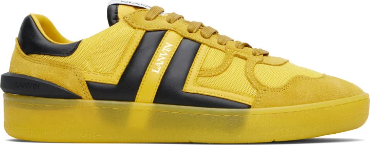 Lanvin Yellow Clay Mesh Sneakers