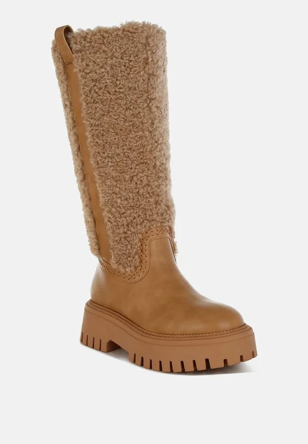 Lapland Fur Detail Calf Length Boots - Image 2