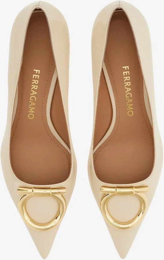 Lara 40 Gancini Leather Pumps - Image 3