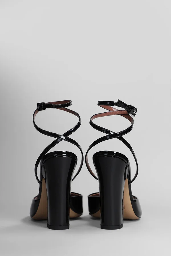 Lara Sandal 100 Sandals In Black Patent Leather - Image 4