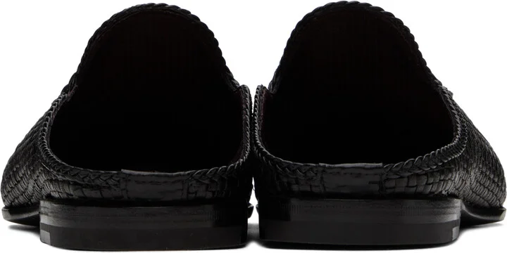 Lardini Black Woven Mules - Image 2