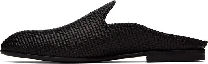 Lardini Black Woven Mules - Image 3