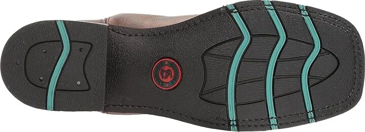 Laredo Anita Cowboy Women's Boots Brown/Turquoise : 7.5 B - Medium, Leather - Image 4