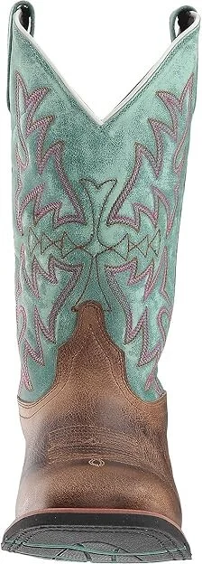 Laredo Anita Cowboy Women's Boots Brown/Turquoise : 7.5 B - Medium, Leather - Image 6