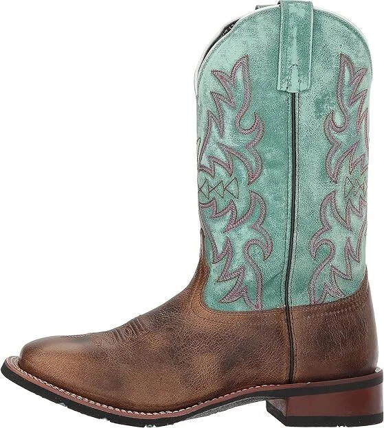 Laredo Anita Cowboy Women's Boots Brown/Turquoise : 7.5 B - Medium, Leather - Image 7