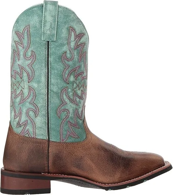 Laredo Anita Cowboy Women's Boots Brown/Turquoise : 7.5 B - Medium, Leather - Image 8