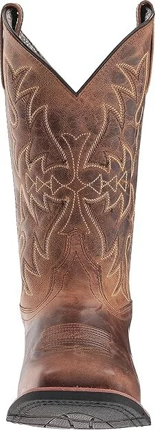 Laredo Anita Cowboy Women's Boots Tan : 6 B - Medium, Leather - Image 6