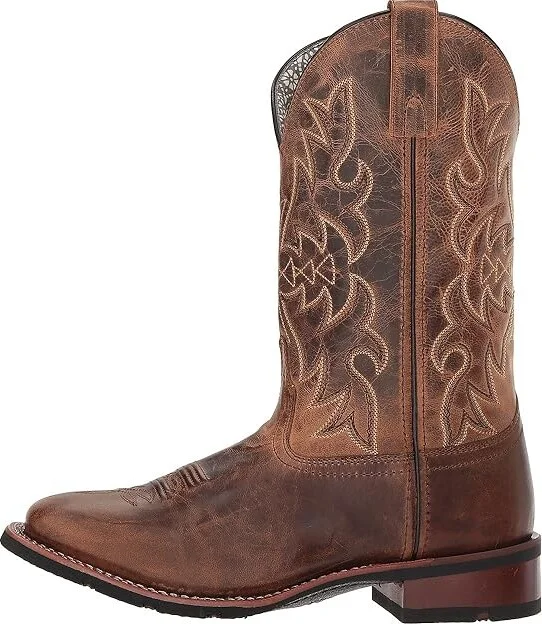 Laredo Anita Cowboy Women's Boots Tan : 6 B - Medium, Leather - Image 7