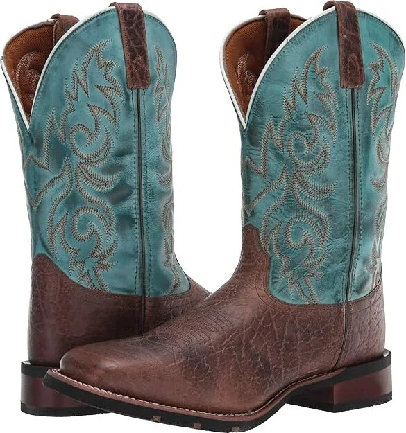 Laredo Bisbee Men's Boots Brown/Blue : 10.5 D - Medium, Leather