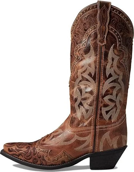 Laredo Braylynn Women's Boots Brown : 6 B - Medium, Leather - Image 6