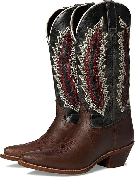 Laredo Cadence Cowboy Women's Boots Dark Brown : 7.5 B - Medium, Leather