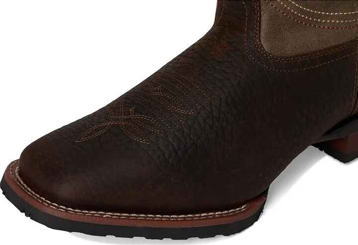 Laredo Elias Cowboy Boots Chocolate/Tan : 10 D - Medium, Leather - Image 2