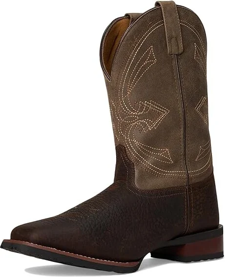 Laredo Elias Cowboy Boots Chocolate/Tan : 10 D - Medium, Leather - Image 5