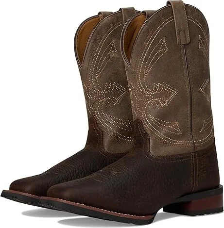 Laredo Elias Cowboy Boots Chocolate/Tan : 10 D - Medium, Leather