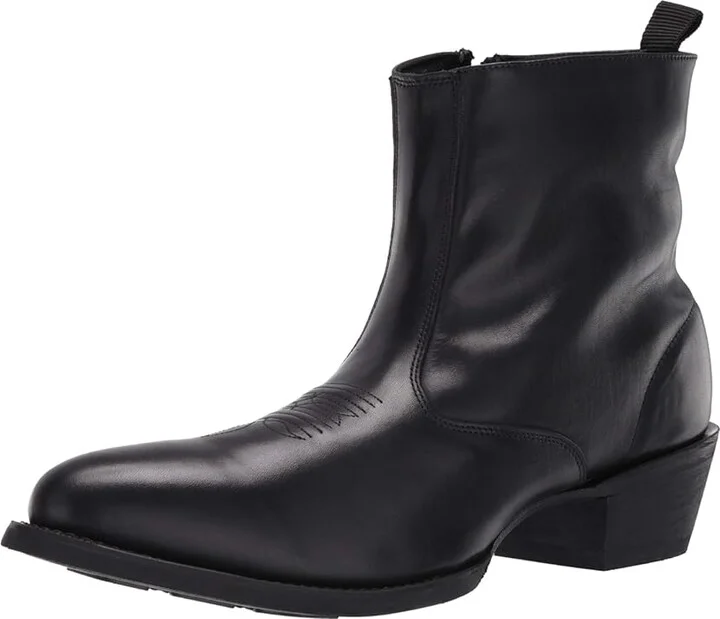 Laredo Fletcher Cowboy Boots Black : 7 D - Medium, Leather - Image 2