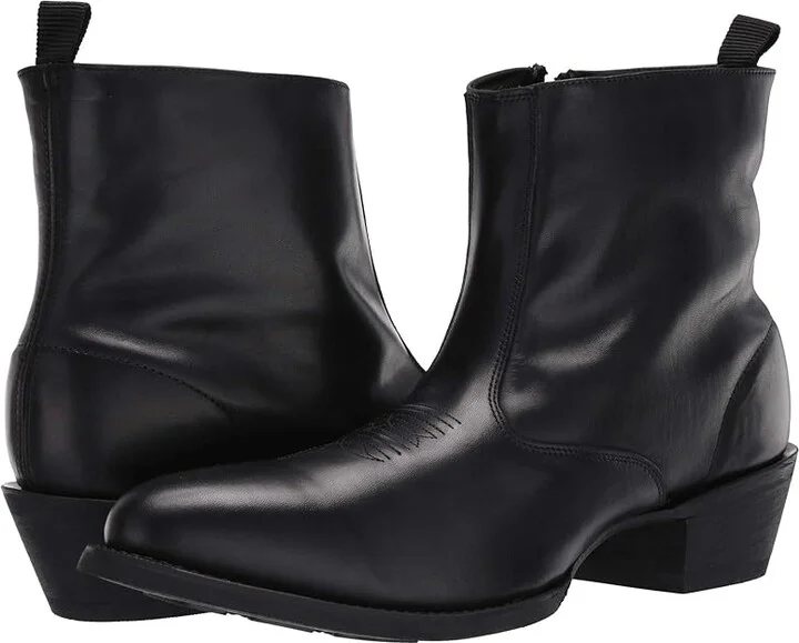 Laredo Fletcher Cowboy Boots Black : 7 D - Medium, Leather