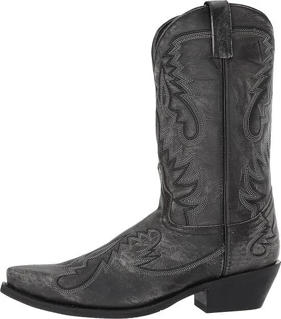 Laredo Garrett Cowboy Boots Sanded Black : 7 D - Medium, Leather - Image 7