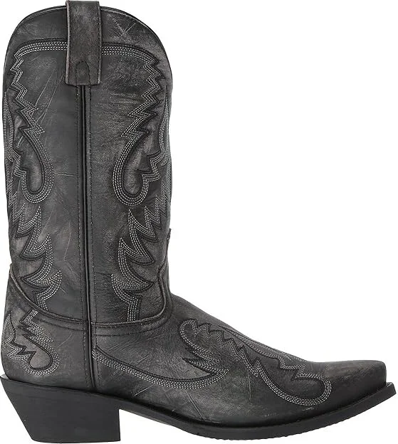 Laredo Garrett Cowboy Boots Sanded Black : 7 D - Medium, Leather - Image 8