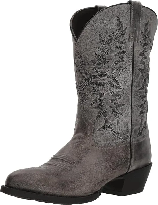 Laredo Harding Cowboy Boots Grey : 7.5 D - Medium, Leather - Image 2
