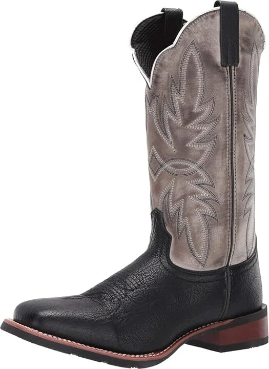 Laredo Isaac Men's Boots Black/Grey : 8 D - Medium, Leather - Image 2