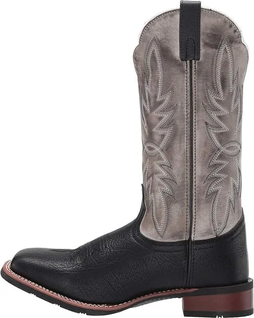 Laredo Isaac Men's Boots Black/Grey : 8 D - Medium, Leather - Image 7