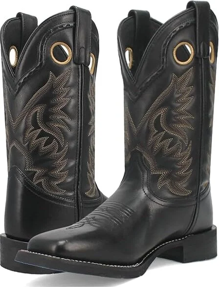 Laredo Kane Men's Shoes Black : 7.5 D - Medium, Leather/Rubber