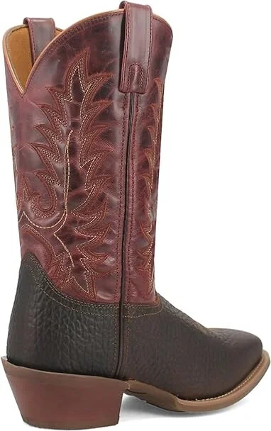 Laredo Kent Cowboy Boots Brown/Red : 9.5 3E - Extra Wide, Leather/Rubber/Textile - Image 5