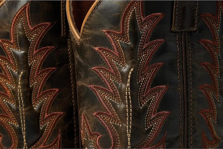 Laredo Kent Cowboy Boots Rust : 9 3E - Extra Wide, Leather/Rubber/Textile - Image 5