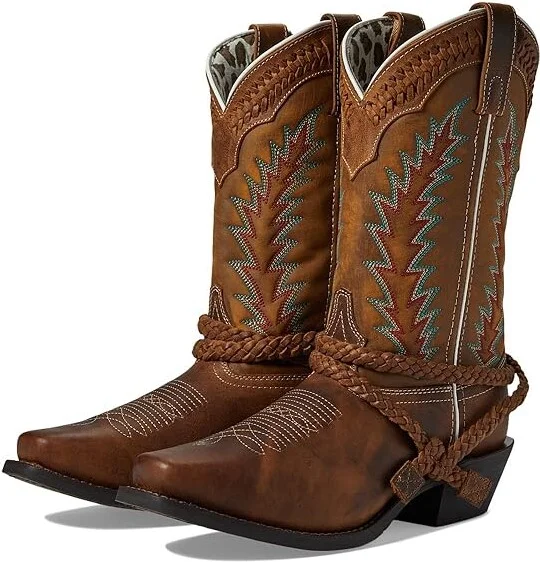 Laredo Knot in Time Women's Boots Tan : 6 B - Medium, Leather
