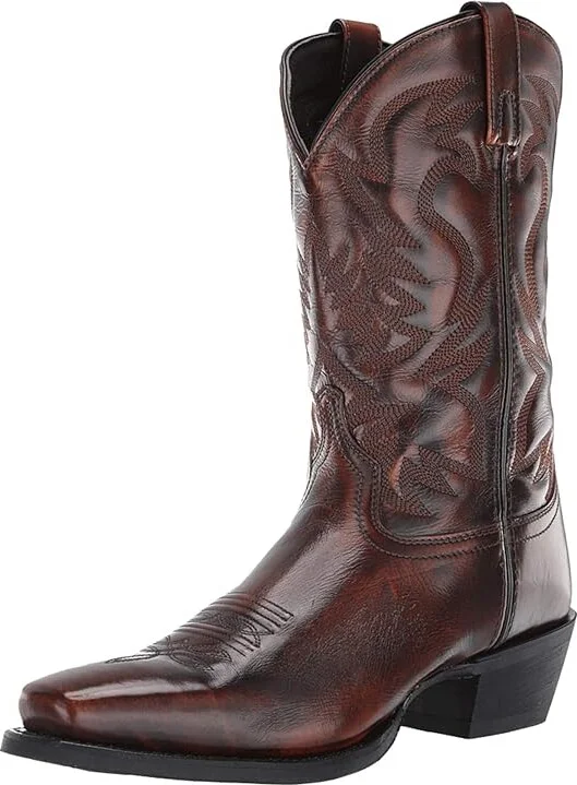 Laredo Lawton Cowboy Boots Tan : 7.5 D - Medium, Leather - Image 2