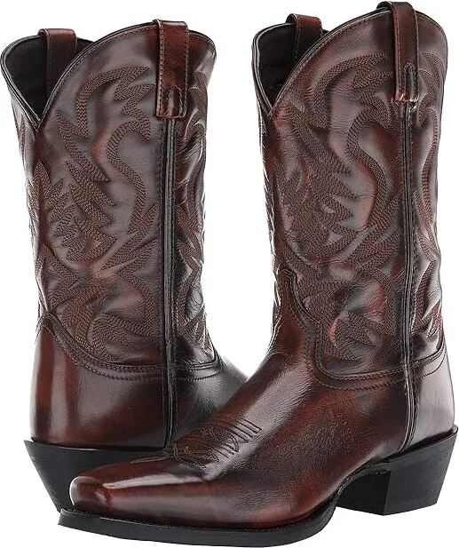 Laredo Lawton Cowboy Boots Tan : 7.5 D - Medium, Leather