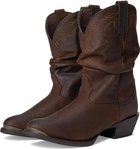 Laredo Lazy River Cowboy Women's Boots Brown : 10 B - Medium, Leather