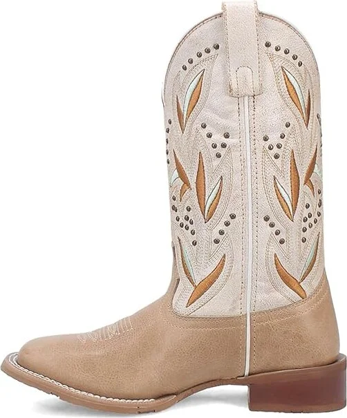 Laredo Lydia Cowboy Women's Boots Sand White : 8.5 B - Medium, Leather - Image 3