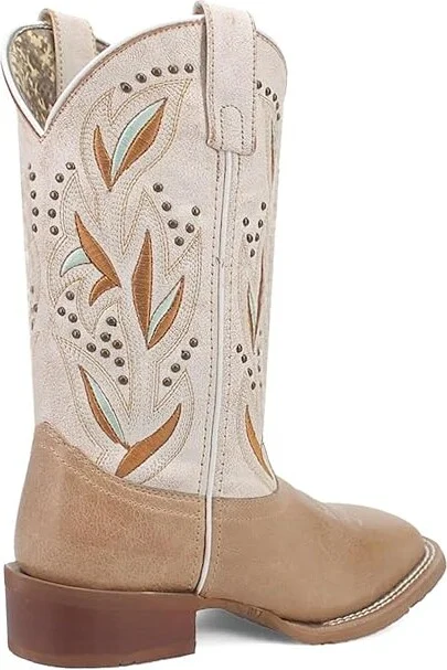 Laredo Lydia Cowboy Women's Boots Sand White : 8.5 B - Medium, Leather - Image 4