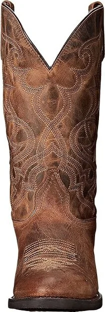Laredo Maddie Cowboy Women's Boots Distressed Tan : 6 B - Medium, Leather - Image 6