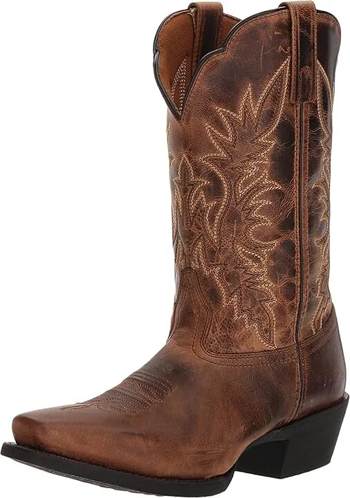 Laredo Malinda Cowboy Women's Boots Tan : 6.5 B - Medium, Leather/Textile - Image 2