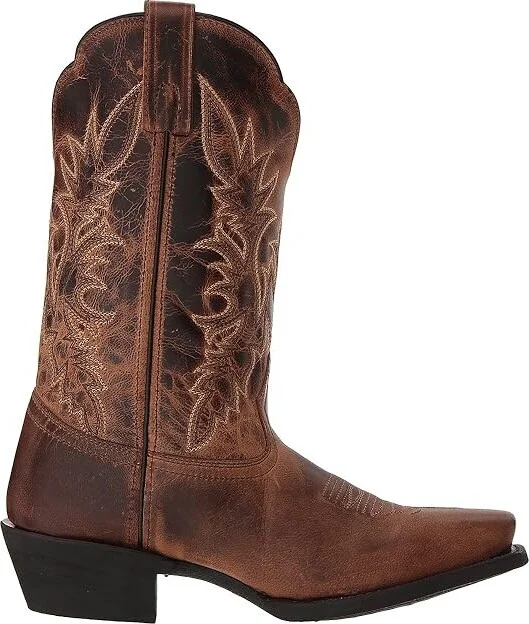 Laredo Malinda Cowboy Women's Boots Tan : 6.5 B - Medium, Leather/Textile - Image 8