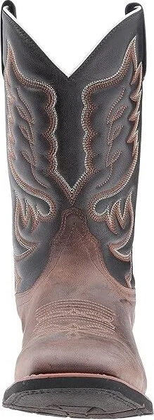 Laredo Montana Cowboy Boots Sand/Chocolate : 7 D - Medium, Leather - Image 6