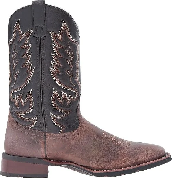Laredo Montana Cowboy Boots Sand/Chocolate : 7 D - Medium, Leather - Image 8
